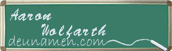 Aaron Wolfarth Visitenkarte